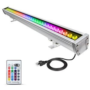 108W RGB Wall Washer Light, Silver, Single-Corded